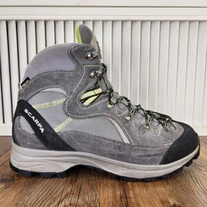 Scarpa Manali GTX Hiking Boots Womens Sz 9.5 Gray Suede Waterproof Outdoor Ankle